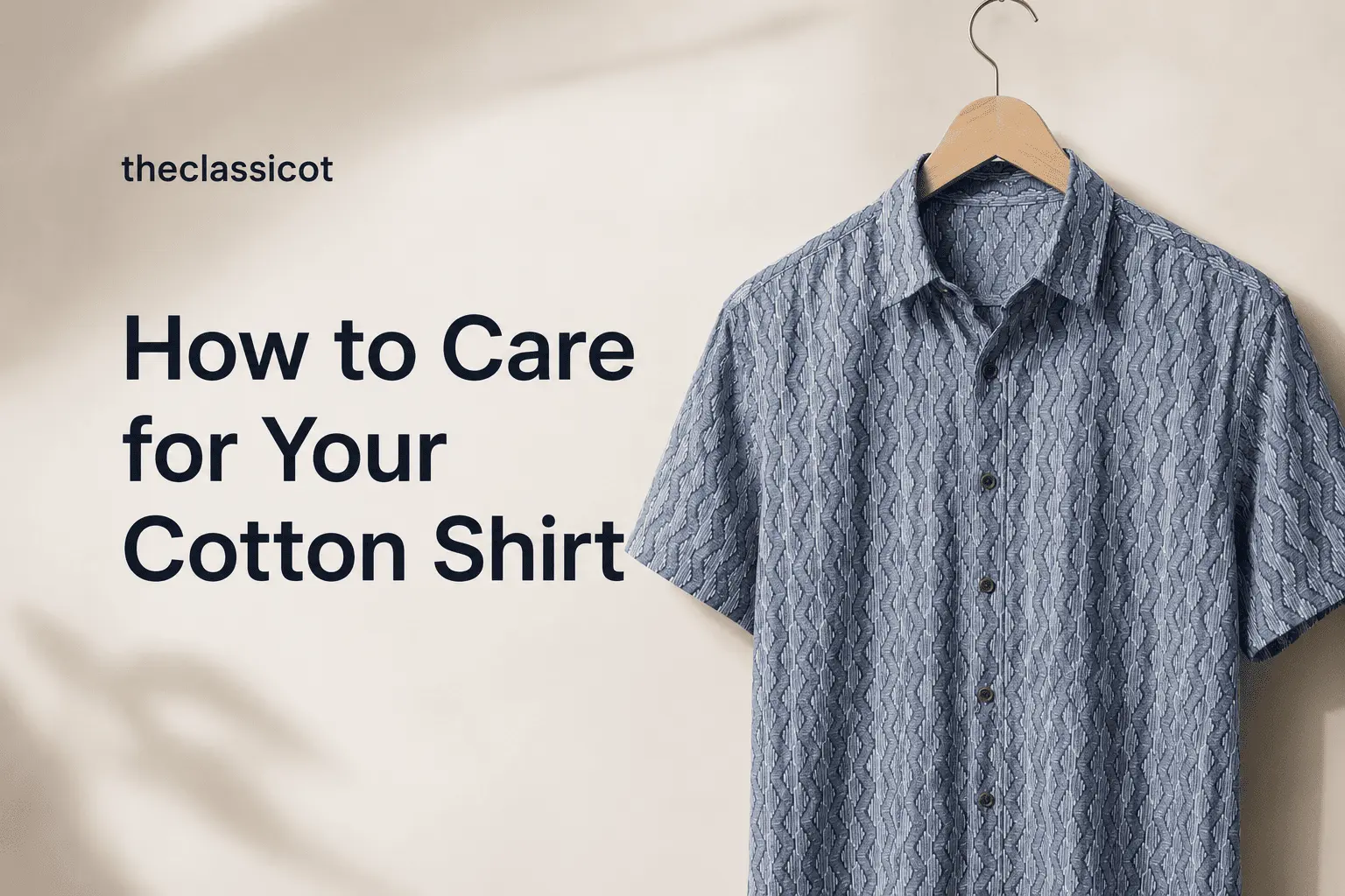 How to Care for Your Cotton Shirt and Keep It Looking New for Years